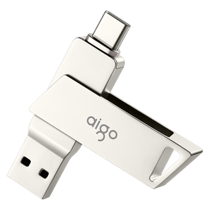 爱国者（aigo）64GB大容量 220MB/s USB3.2 Type-C双接口手机U盘U350 商务办公学习 苹果安卓手机电脑通用优盘
