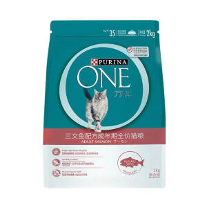 PURINA ONE普瑞纳PURINAONE万牌猫粮益生菌改善吸收 三文鱼成年期猫粮 2kg