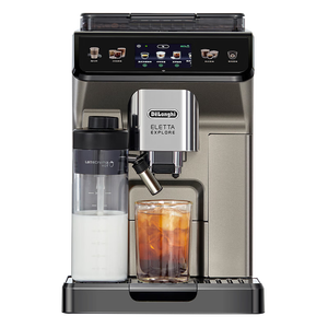 德龙（Delonghi）咖啡机 家用全自动咖啡机 冷萃版探索者欧洲进口 意式奶咖51款冷热饮品全彩触屏 ECAM450.86.T礼物
