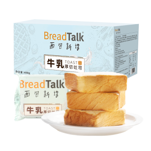 面包新语breadtalk牛乳厚切吐司奶香面包整箱切片早餐速食代餐400g