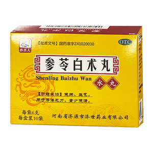 药王孙真人 参苓白术丸10袋 参苓白术散药 调理脾虚健脾祛湿去体内湿气重 正品健脾胃颗粒茯苓虚弱补脾健胃
