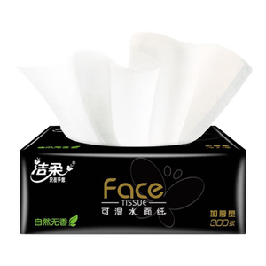 洁柔抽纸餐巾纸可湿水面巾纸卫生纸粉Face软抽家用纸巾实惠装 【尝鲜装】 3层 360张*1包