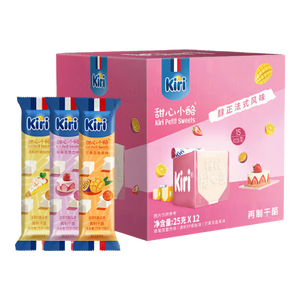 KIRI好吃轻腹担甜心小酪缤纷果味礼盒25g(5粒)*12包 冰淇淋甜品口感