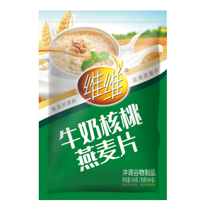 维维核桃牛奶燕麦片560g/袋即食营养早餐饱腹谷物代餐麦片独立小包