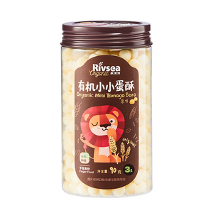 禾泱泱有机小小蛋酥原味90g 宝宝儿童零食 有机饼干锻炼抓握烘焙非油炸