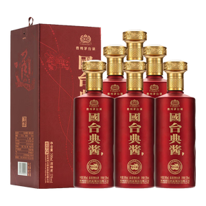 国台 典酱 酱香型白酒 53度 500ml*6瓶 整箱装 大曲坤沙