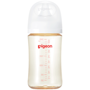 贝亲（Pigeon）新生婴儿 防胀气宽口径PPSU奶瓶 240ml AA191 M号3个月+