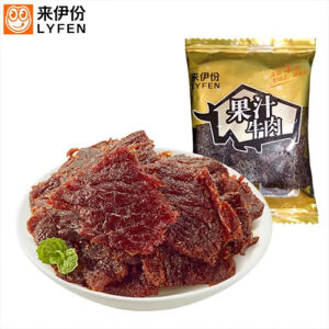 来伊份果汁牛肉250g水果风味即食牛肉干卤味美食独立小包装称重休闲零食 果汁牛肉（26-27小包） 500g