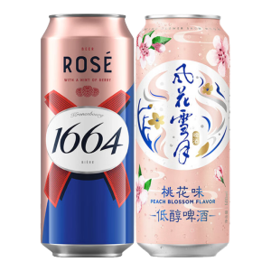 kronenbourg 1664桃气组合(1664桃红4罐+风花雪月桃花4罐)混合装500ml*8罐