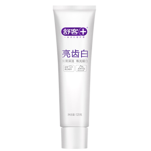 舒客【肖战同款】亮齿白牙膏 美白去黄去渍清新口气 120g新老包装随机