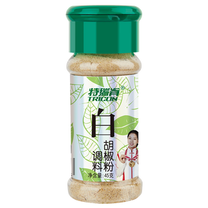 特瑞肯（TRICON）白胡椒面胡椒粉配料干净烧烤炒菜凉拌煲汤牛排火锅烤串调味品45g