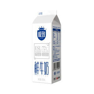 三元 极致 ESL 72℃巴氏杀菌高品质鲜牛乳 全脂鲜牛奶 950ml/盒