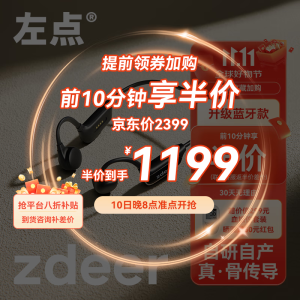 左点zdeer 骨传导助听器防丢不入耳老年人专用轻中度耳聋耳背无线  