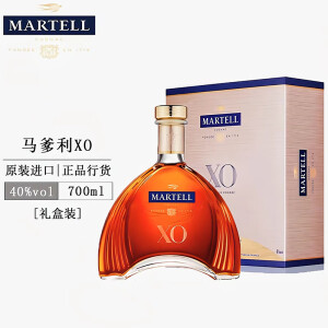 马爹利Martell 蓝带名仕鼎盛xo法国原装进口干邑白兰地行货 马爹利xo 700mL 1瓶