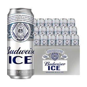 百威冰啤酒500ml*18听整箱装【99%好评】 