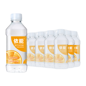 依能 日向夏橘味 无汽弱碱 苏打水饮料 350ml*15瓶塑膜装饮用水