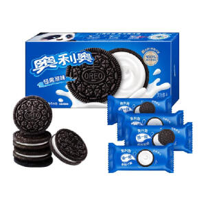 奥利奥（NABISCO） 夹心饼干经典原味休闲食品网红零食194g共4小包充饥解馋 经典原味夹心饼干194g