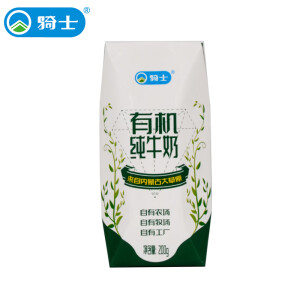 骑士有机纯牛奶3.6g乳蛋白120mg高钙牛奶内蒙古奶源200g*1盒