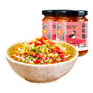 饭扫光下饭菜 剁椒酱200g*2瓶 辣椒酱榨菜香辣咸菜 拌饭拌面