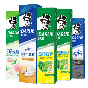 好来（DARLIE）原黑人 果味组合装牙膏820g 护牙亮白 清新口气  去烟渍去牙渍