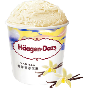 哈根达斯（Haagen-Dazs）经典香草味大桶冰淇淋 473ml/桶 家庭装 雪糕