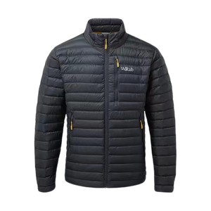 Rab 男士700蓬运动羽绒Microlight防泼水轻量排骨羽绒服403g QDB-16 石墨灰-GRH M