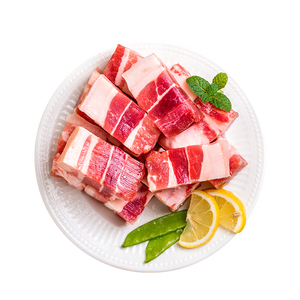 龙大肉食 猪五花肉块净重4斤 冷冻带皮五花肉 烧烤肉食材 出口日本级 猪肉