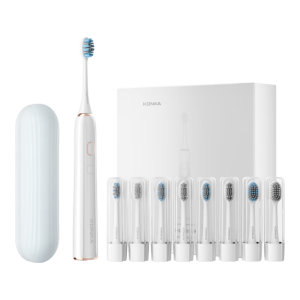康佳智能电动牙刷成人学生儿童情侣声波牙刷自动充电牙刷洁牙仪器生日礼物父亲节礼物实用送爸爸男女友 升级款-15大洁牙方案+8个刷头+送独立旅行盒