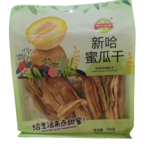 新哈农场新哈新疆特产哈密瓜干蜜饯果干休闲零食小吃独立小包装300g袋 新哈密瓜干300克x1袋