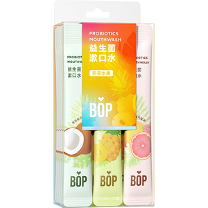 波普专研（bop）益生菌漱口水便携口腔清洁护理持久男女混合口味15条