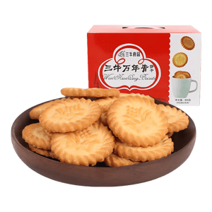 三牛万年青香葱饼干 上海特产老式怀旧休闲零食 节日礼盒装800g