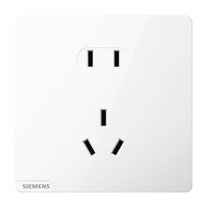 西门子（SIEMENS）插座面板 10A正五孔插座 智能马桶插座 皓彩雅白5UB26143NC011P