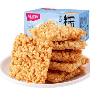 味滋源 糯米锅巴500g盒装牛肉味独立包装小零食安徽特产怀旧小吃