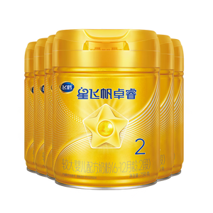 飞鹤星飞帆卓睿2段幼儿配方奶粉6-12月750g*6乳铁蛋白7种HMO益生菌