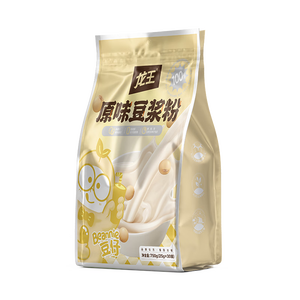龙王豆浆粉原味750克学生营养早餐冲饮高蛋白25g*30条独立包装代餐