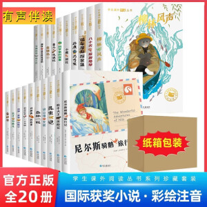 国际获奖小说注音版全套20册 正版国际获奖小说儿童文学系列获奖名著一年级阅读课外书必读适合二三年级小学生老师推荐带拼音经典书目读物童话故事书带拼音书籍名家获奖儿童文学作家书系