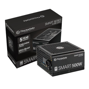 Thermaltake（Tt）额定500W Smart 500W 电脑电源（80PLUS认证/主动式PFC/智能温控风扇/支持背线）
