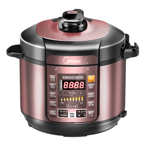 美的（Midea） 电压力锅 电高压锅 家用大容量多功能定时预约高压电饭煲电饭锅家用4-5-6人用5升6升高压快煮锅 5L 【单胆】店长推荐 实惠首选