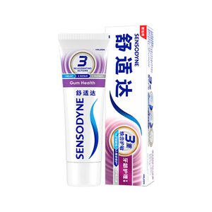 舒适达牙龈护理抗敏成人牙膏100g 含氟防蛀固齿护龈清新口气 京东自营
