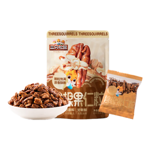 三只松鼠碧根果仁70g/袋 每日坚果炒货干果 免剥休闲零食小吃