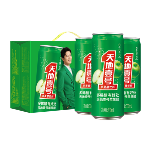 天地壹号 苹果醋饮料330ml*15罐电商版 低糖0脂肪 冰镇口感更佳