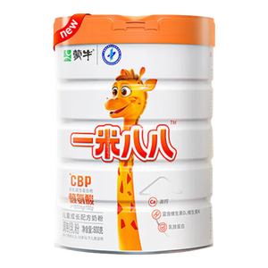 蒙牛【正品溯源】一米八八儿童成长奶粉 3-15岁CBP赖氨酸高钙骨骼发育 800g*4罐