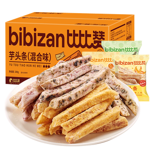 比比赞（BIBIZAN）芋头条混合口味280g网红蔬果干脆薯条办公室休闲零食品