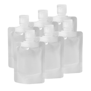 优家（UPLUS）便携旅行化妆品分装袋50ml*6个 一次性分装瓶液体收纳袋
