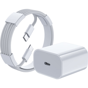 今胜苹果充电器充电线30W/20W快充线套装USB-C PD数据线iPhone14ProMax13 12手机11充电头x数据线插头 【15-16系】30W套装1米编织