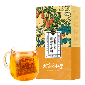 塔木金 北京同仁堂菊花枸杞决明子茶 蒲公英金银花熬夜养生茶果凉茶150g