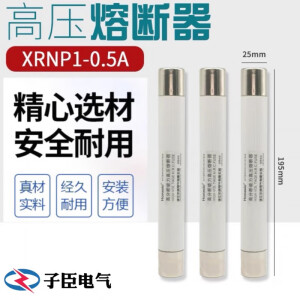 子臣户内高压熔断器XPNP1-10KV0.5A1A2A3限流熔断管保护PT电压互感器 XRNP-12 0.5A