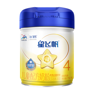 飞鹤星飞帆儿童成长奶粉4段(3-6岁)750g*1罐CBP骨骼发育高钙