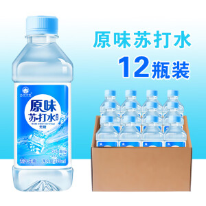 太行中饮苏打水整箱24瓶350ml尿酸降小瓶无糖0脂排矿泉水孕妇儿童快速补水 原味【12瓶】