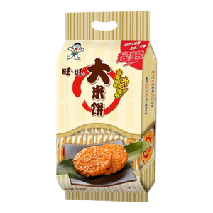 旺旺 大米饼 原味 1000g 家庭装 休闲膨化食品饼干糕点零食